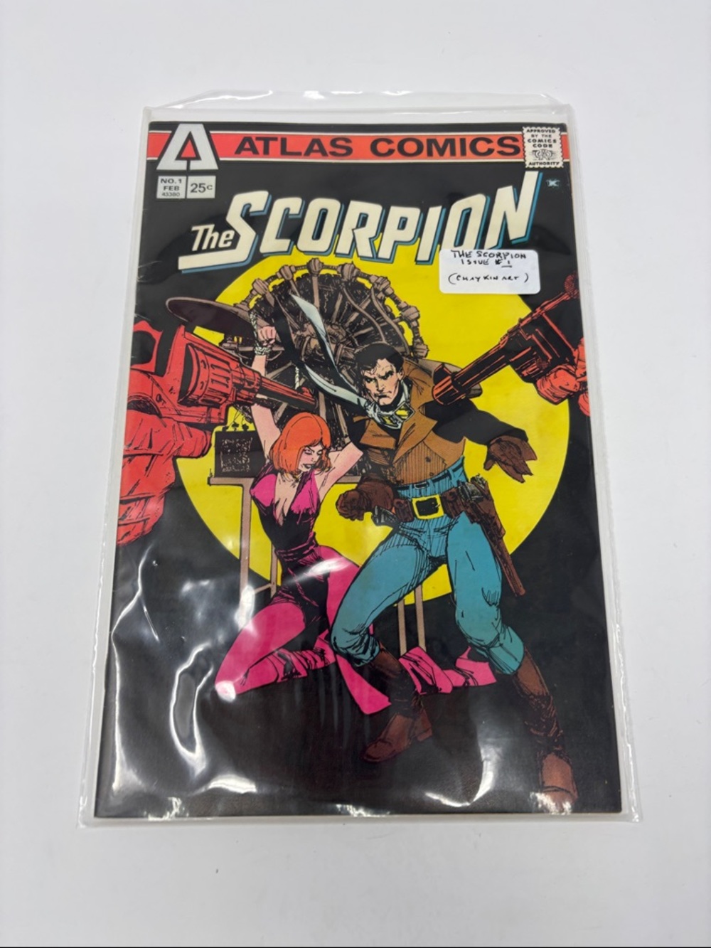 Atlas Comics The Scorpion Vintage Comic - Black, Yellow, Pink, Blue issue #1